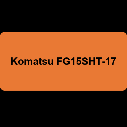 Komatsu FG15SHT-17